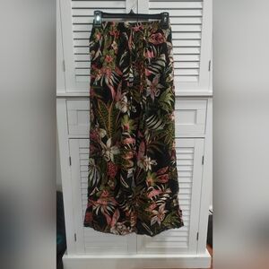 Floral Wide-Leg Pants